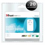 Pack 20 Unidades. Trust Smart Home Main Socket Switch AC-3500, Interruptor para Enchufe LoteSGSai3846