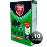Pack 10 Unidades. Protect Home Ratas Pasta Frap, Raticida para Interiores e Despensas, 150 Grs. LoteSGSai1073