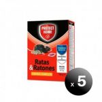 Pack 5 Unidades. Protect Home Control Plaga Completo para Ratas e Ratones, Cebo Brodi 10 Dosis Pasta 15 Grs. LoteSGSai289