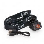 EDM - Mini Lanterna Frontal 1 led 8w 400lm Recarregável EDM ELK-36417
