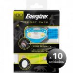 Pack 10 Unidades. Sport Pack Energizer, Ciclismo e Running, Lanterna Frontal + Brazalete led + Pilas LoteSGSai2036