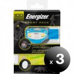 Pack 3 Unidades. Sport Pack Energizer, Ciclismo e Running, Lanterna Frontal + Brazalete led + Pilas LoteSGSai2034