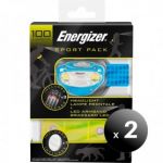 Pack 2 Unidades. Sport Pack Energizer, Ciclismo e Running, Lanterna Frontal + Brazalete led + Pilas LoteSGSai2033