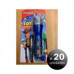 Pack 20 Unidades. Lanterna Toy Story com 2 Pilas Energizer Aa LoteSGSai1153