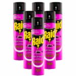 Pack 6 Unidades.raid Multi-insectos Spray Insecticida Eficaz Contra Todo Tipo Insectos El Hogar, 400 ml. LoteSGS84