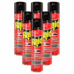 Pack 6 Unidades.raid Insecticida Contra Cucarachas, Hormigas e Rastreros Spray 400 ml. LoteSGS71