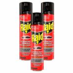 Pack 3 Unidades.raid Insecticida Contra Cucarachas, Hormigas e Rastreros Spray 400 ml. LoteSGS70
