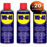 Pack 20 Unidades. WD-40, Pack 3 Unidades Lubricante Multiusos 400 ml-WD40 LoteSGSai2944