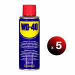 Pack 5 Unidades.WD-40, Lubricante Multiuso Spray 200 ml. WD40 LoteSGS1134