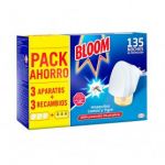 Bloom - Pack Ahorro Insect Bloom 3 Unid. aparato+3 Recambios Mosquitos Común e Tigre ELK-95167
