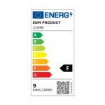 EDM - Downlight LED Empotrar 9w 806lm ra80 6400k Redondo Color Cromo ø9cm EDM ELK-31648