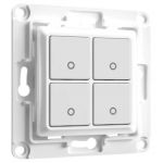 Shelly Interruptor de Parede 4 Botões P/ Módulos (branco) Wall Switch 4 - SHELLY-WS4WH