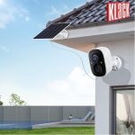 Klack Cámara de Vigilancia Wifi Exterior 2K con Panel Solar y Detección de Movimiento AI - VIGILANCIASOLARQTQ89