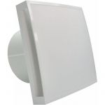 Europlast Ventilador Extrator 100mm WC Design Quadrado Branco