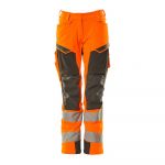 Mascot Accelerate Safe 19078 Big Trousers With Knee Pad Pockets Laranja 56 / 30