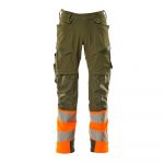 Mascot Accelerate Safe 19179 Big Trousers With Knee Pad Pockets Verde 62 / 35