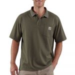 Carhartt Pocket Loose Fit Short Sleeve Polo Verde M