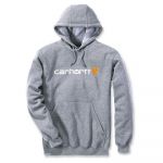 Carhartt Logo Loose Fit Hoodie Cinzento XL