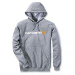 Carhartt Logo Loose Fit Hoodie Cinzento XS