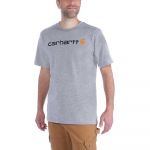 Carhartt Core Logo Relaxed Fit Short Sleeve T-shirt Cinzento XL