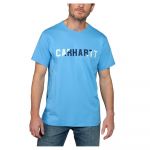 Carhartt Force Flex Block Logo Relaxed Fit Short Sleeve T-shirt Azul M