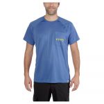 Carhartt Force Fishing Graphic Short Sleeve T-shirt Azul L