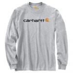 Carhartt Emea Core Logo Long Sleeve T-shirt Cinzento M