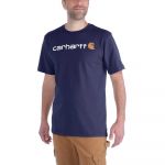 Carhartt Core Logo Relaxed Fit Short Sleeve T-shirt Azul XL