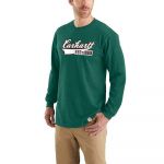 Carhartt Script Graphic Long Sleeve T-shirt Verde S