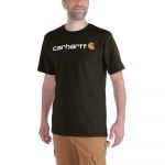 Carhartt Core Logo Relaxed Fit Short Sleeve T-shirt Castanho XS