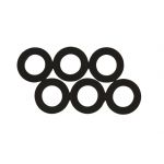 L22 Junta Neopren 24x13x3 mm 3/4 Grossas 6un - G22jun645