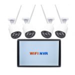 PNI Cctv 4 Câmaras Com Gravador Compacto Com Monitor 10"" House Wifi680 4 Câmaras Wi-fi