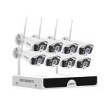 Jooan Kit CCTV WiFi Videovigilância 8CH 8 Câmaras 3MP