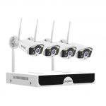 Jooan Kit CCTV WiFi Videovigilância 8CH 4 Câmaras 3MP