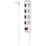 Hama Extensão 00223121 Pwr-St 4W 1.4M/4+1 I.Sw./Sh/W