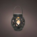 Lanterna Solar Led Efeito Chama