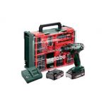 Metabo Kit Aparafusadora/Berbequim BS 18 + 2 Bat 2,0AH + 74 Peças