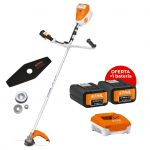Stihl Kit Roçadora Fsa 120.0 Fio Autocut 27-2 + 2 Baterias Ap 300 S 36V 7.2Ah + Carregador Rápido + Lâmina 2 Dentes 230MM