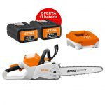 Stihl Kit Eletrosserra Msa 220 C-b 40 R 3/8" PS3 40CM + 2 Baterias Ap 200 36V 5.2Ah + Carregador Rápido