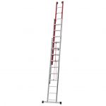 Ferral Escada Alumínio/fibra Tripla Electra C/ Corda 3x10 Degraus 2.88+2.88+2.88MT