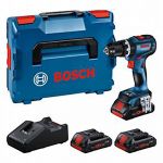 Bosch Profissional Berbequim Profissional Gsb 18V-90 C + 3 Baterias Procore 18V 4.0Ah + Carregador + Mala