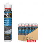 Soudal Silicone Soudasil San Sanitários Transparente 12x280ml
