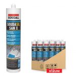 Soudal Silicone Soudasil San X Branco 12x280ml