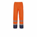 PW Calça de Chuva Bicolor de Alta Visibilidade Contrast H444 Laranja/Marinho L - AAAH444LML