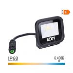 EDM Projetor LED 10W 800LM 6400K Luz Fria Black Series 9,2X8,1X2,7cm
