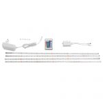 Beliani Conjunto de 4 Fitas LED com Controlo Remoto Multicolorido RGB 16 Cores 4 X 60 cm Kaladan