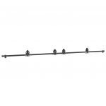 Kit de Ferragens para Porta Deslizante 400 cm Aço Preto - 712176746