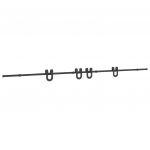 Kit de Ferragens para Porta Deslizante 400 cm Aço Preto - 4042000414