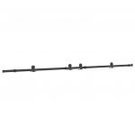 Kit de Ferragens para Porta Deslizante 305 cm Aço Preto - 1895721189