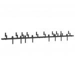Kit de Ferragens para Porta Deslizante 305 cm Aço Preto - 1944016944